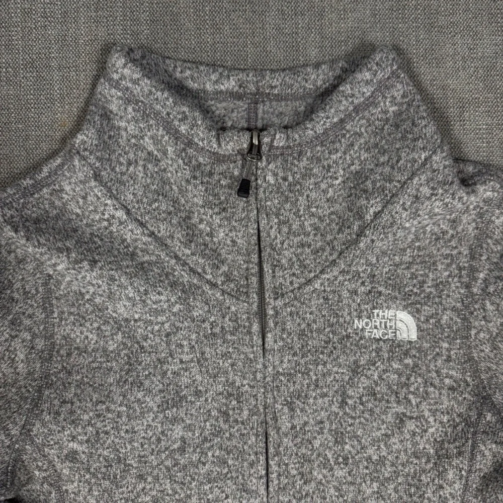 The North Face XS Fleece Jacket Gray Full‎ Zip High Loft Cozy